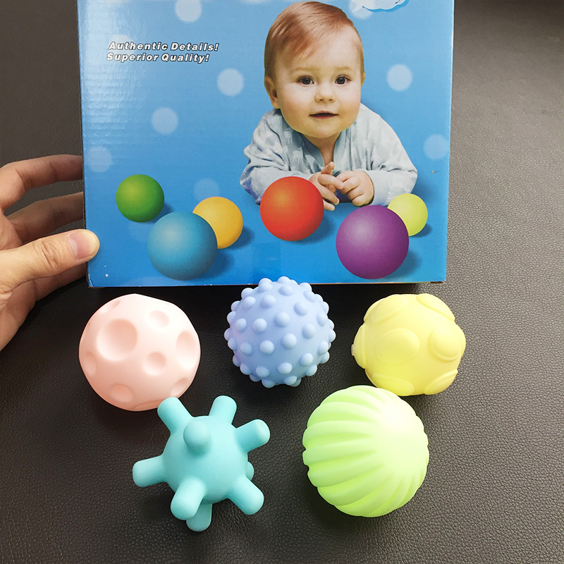 Baby Hand Grip Ball Tactile Ball Massage Ball Perception Ball Popo Ball Hand Grip Ball Touch Perception Softball BB Ball Toy