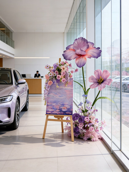 Artificial Floral Landscaping Scene Decoration, Photo-Worthy Display, Clothing Store, Wedding, High-End Atmosphere, Holiday Decoration Ornaments