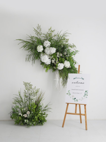 Landscaping Floral Arrangements, Forest-Style Scene Path Guides, Artificial Flowers and Green Plants, Props for Decoration, Wedding Arrangements, Fake Flowers, Wedding Floor Flower Arrangements