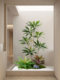 Artificial Green Plants for Indoor Decoration, Faux Plant Landscaping Combination, Micro-Landscape, Entrance Corner Soft Decoration Arrangement