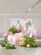 Artificial Flower Landscaping Monet Garden Large Floor-Standing Fake Flowers Butterfly Flower Decoration Popular on Social Media for Photo Shoots and Display