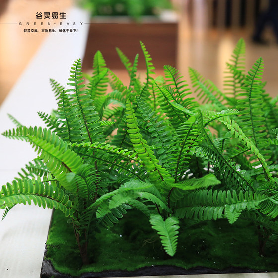 Simulated plants, high simulation feel ferns, tropical maidenhair fern artificial plants, fake plants, simulated green plants