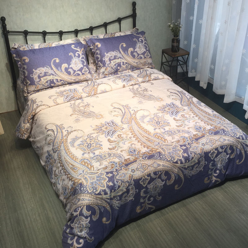 Châu âu Tencel bốn mảnh băng lụa quilt cover satin cưới 1.8 2.0 m khăn trải giường nguồn cung cấp mùa xuân và mùa hè