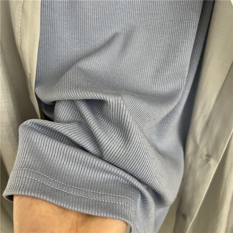Стильные костюмы 韩系杏色天丝衬衫背心吊带防晒衣时尚套装女夏季高级感气质两件套