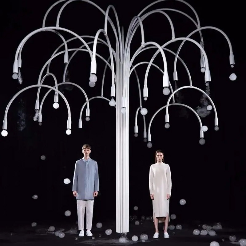 Smoking bubble tree commercial large-scale drainage smoke bubble tree maitai scenic spot shooting prop landscape net red beauty Chen ornaments