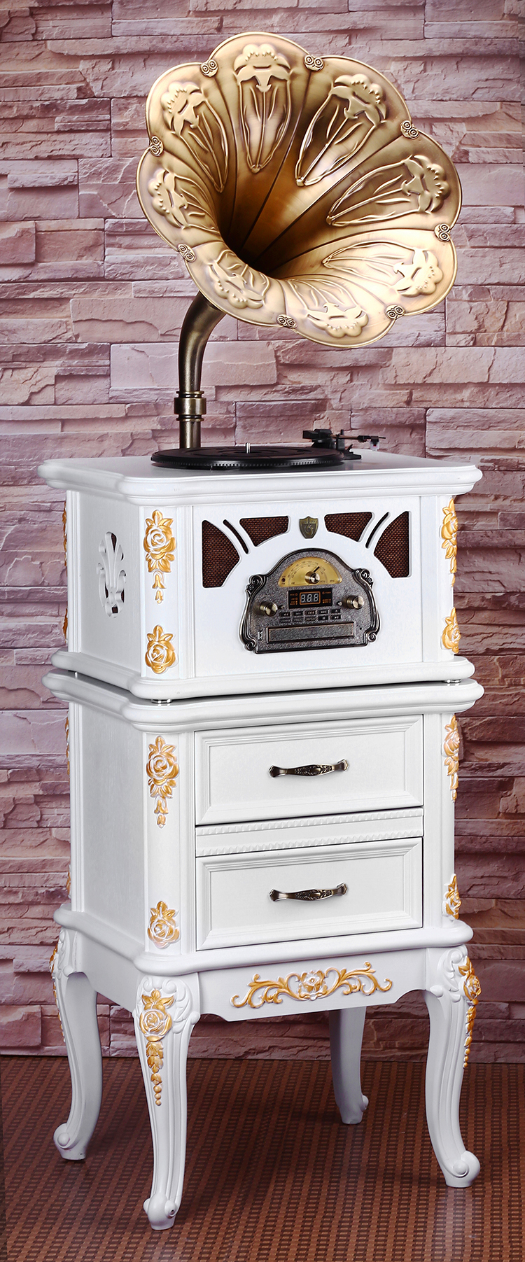 mâm đĩa than audio technica Jue phonograph sáng tạo retro cổ gỗ cổ điển vinyl ghi máy nghe nhạc sừng lớn máy nghe nhạc châu Âu 	đầu đĩa than cổ victor