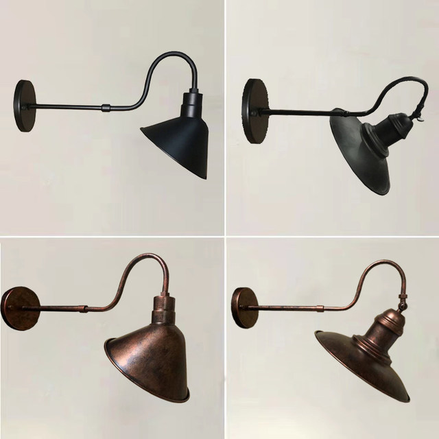 Retro Industrial Cafe Restaurant Led Wall Lamp Corridor Aisle Shop Outdoor Sign Waterproof Adjustable Wall Lamp