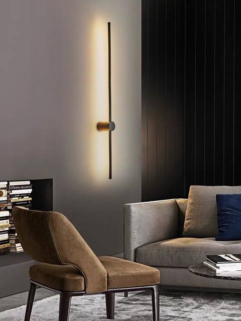 Minimalist Strip Wall Lamp Living Room Background Wall Modern Simple Tv Grille Bedroom Bedside Lamp