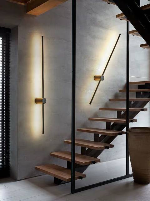 Minimalist Strip Wall Lamp Living Room Background Wall Modern Simple Tv Grille Bedroom Bedside Lamp