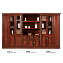 Solid Wood file cabinet wooden office cabinet paint veneer with drawer file Cook nine-door bookcase bookcase shelf shelf