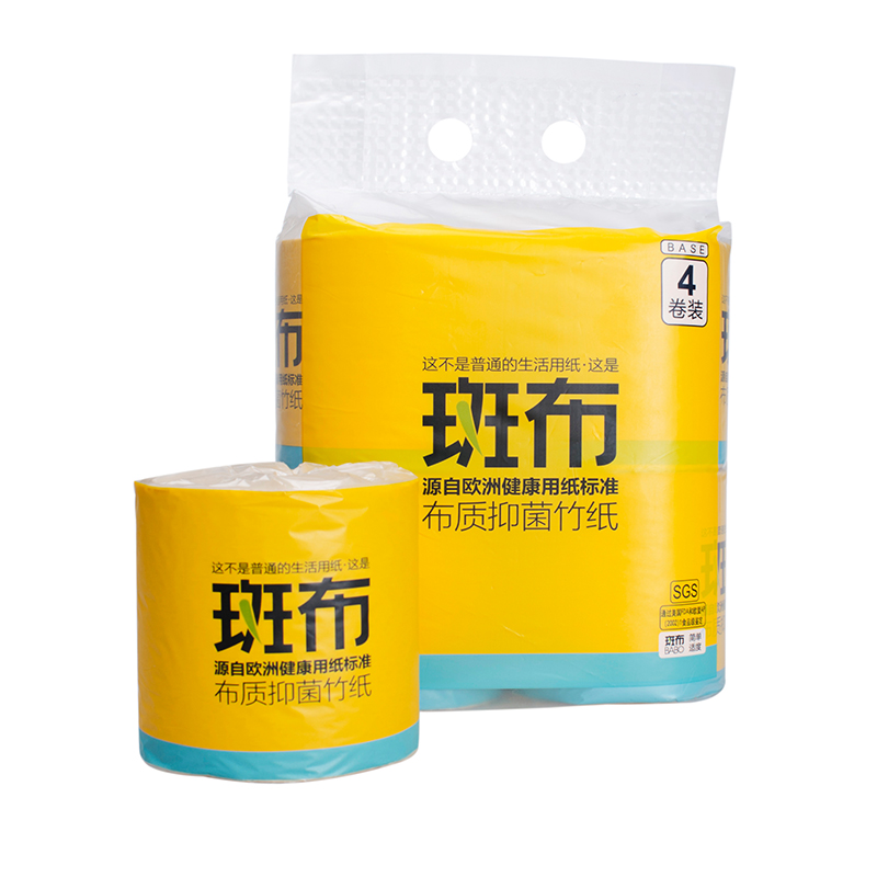 giấy paseo BABO tại chỗ vải kết hợp gia đình giấy cuộn giấy khăn tay giấy tre bột giấy không tẩy màu hàng ngày giấy - Sản phẩm giấy / Khăn giấy ướt khăn giấy vuông