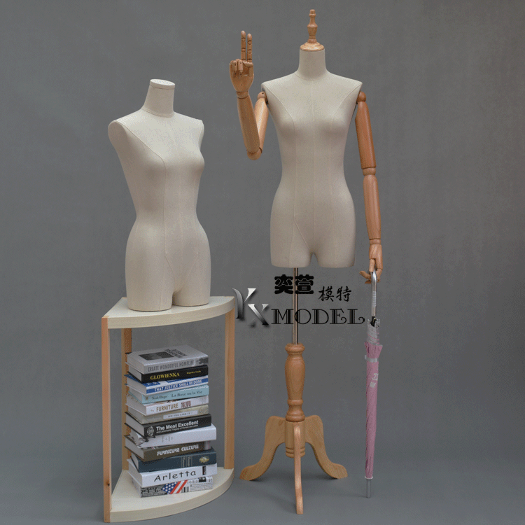 Korean version of clothing model props female bust cloth display stand clothes wedding dress women's clothing store model stand window