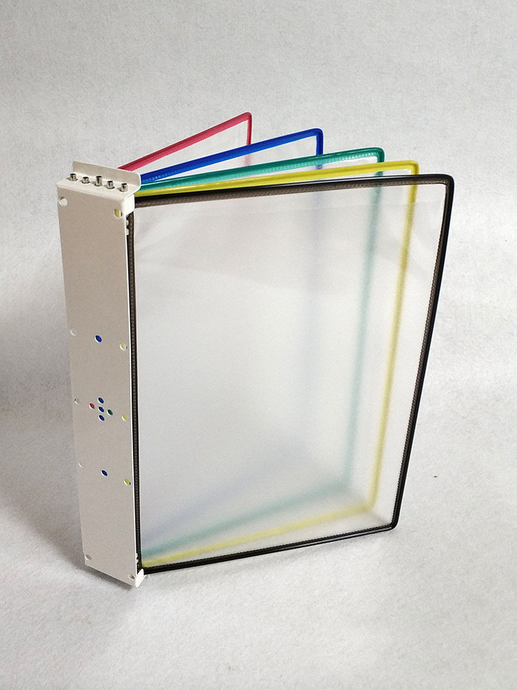 Wall folder file rack Display folder display rack Display display page Wall-mounted folder file rack 5 pages