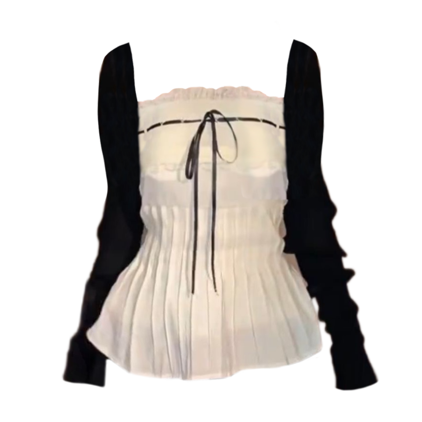 2-Piece Plus Size Lace Tube Top and Summer Cardigan Set - Taobao product photo 7