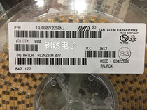 Tantalum capacitors 6032 2312 1812 TAJC107K025RNJ 25V 100UF C type yellow 107E