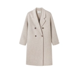 Классическое шерстяное шерстяное пальто, двусторонная кашемировая куртка