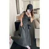 Летнее ретро платье, длинная юбка, изысканный стиль