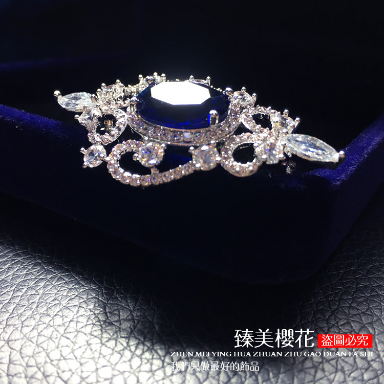 Broche femme en Zircon diamant - Ref 1173604 Image 9