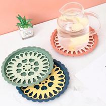 Warming pot pad tray silicone kettle pad simple hot pot base leak-proof household anti-dirt insulated tea pad