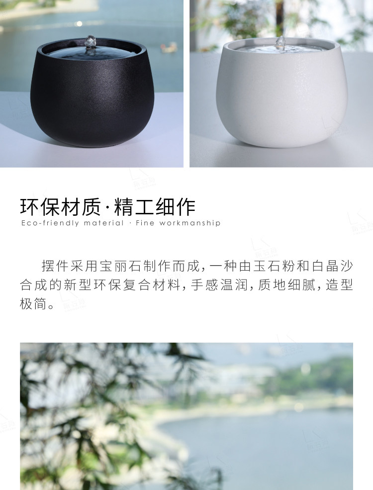 Фонтан New Stone Shangshi Art белый с водяной мельницей
