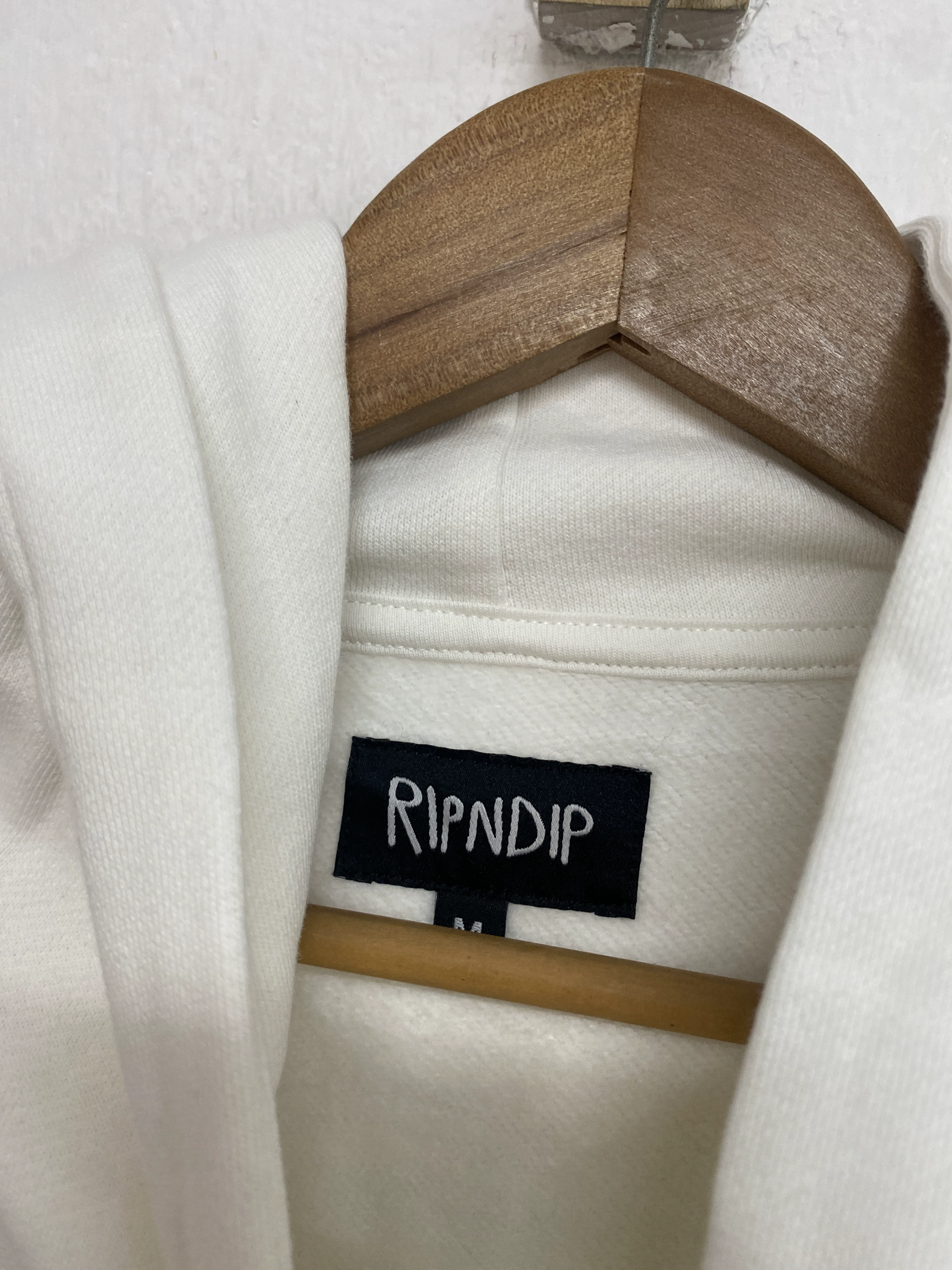 Худи-балахон с круглой горловиной уши Ripndip инопланетный флеш бриллиант белый мужской
