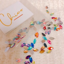 (Spot) Chico horses eye illusion flat-bottom Diamond Glass Room 30 pieces into the sparkle