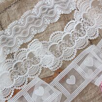 High quality Korean straight side organza gauze milk silk cotton thread embroidery lace lace clothing accessories material