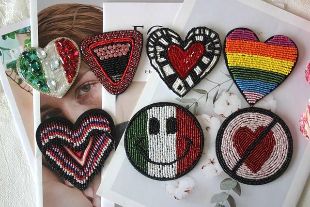 22Pcs Heart Iron on Patches DIY Printing Badge Patches for Bag Shoes T  Shirt - AliExpress