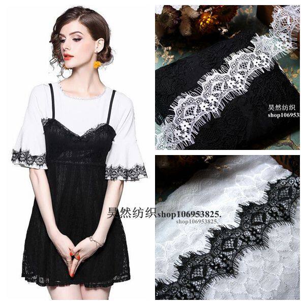 Special price high quality export law eyelash lace lace accessories width 4cm handmade diy clothing dress decorative fabric