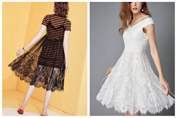 Description Picture 3 of item31 colors optional Promotional ultra-low price Export mesh yarn eyelash lace Handmade diy dress wedding accessories