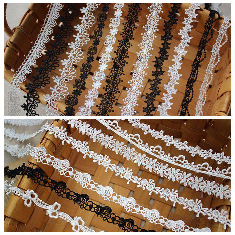 Exquisite polyester fiber water soluble lace accessories DIY clothing Sen necklace collarbone chain headgear shoulder strap material