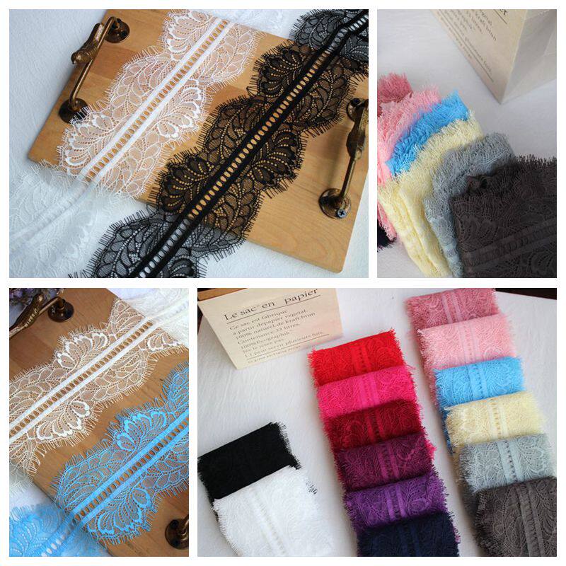 3-meter price width 10CM exquisite bilateral eyelash lace lace fabric DIY dress Wedding Dress head yarn splicing accessories-Taobao