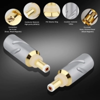 Monosaudio DC5.5*2,1 мм DC DIY розетка DC21G из чистой меди с покрытием из 24-каратного золота