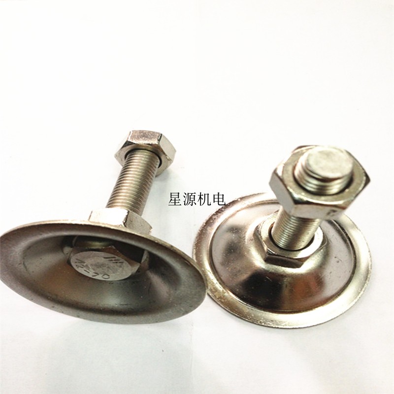 304 full stainless steel adjustable foot metal adjustment foot fixed hooded foot machine foot base BD60M10M12M16M20