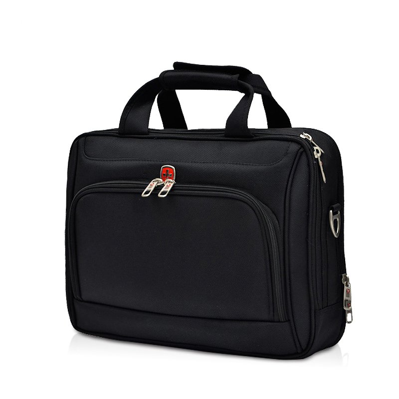 Swiss Army knife horizontal style hand briefcase men's business large capacity travel leisure laptop bag single shoulder