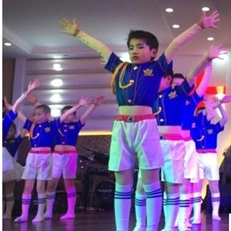 Trang phục cổ vũ cho trẻ em, nam và nữ, cổ vũ, nhảy jazz, gạc, mẫu giáo, thể dục dụng cụ, thể dục nhịp điệu trang phục biểu diễn zumba