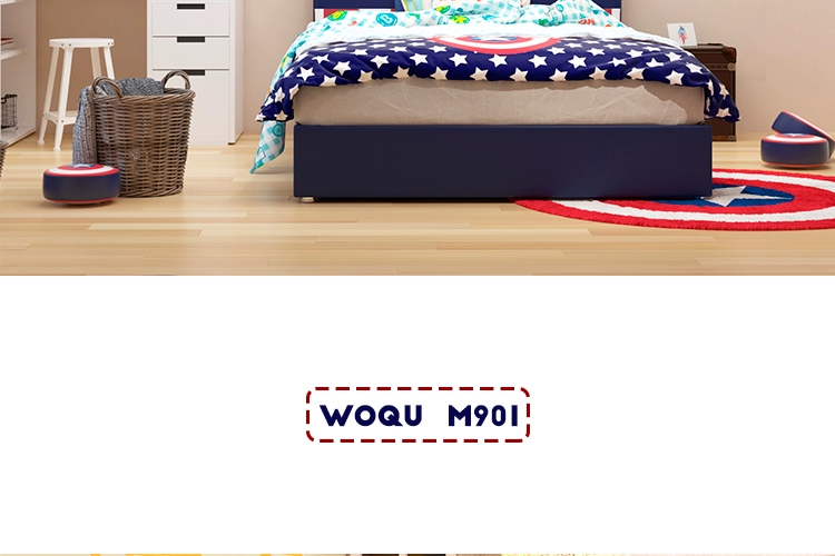 1,5 1,2m sinh viên giường trẻ em cậu bé thiếu niên ngủ giường da mềm lưu trữ giường Giường căn hộ nhỏ của Mỹ - Giường