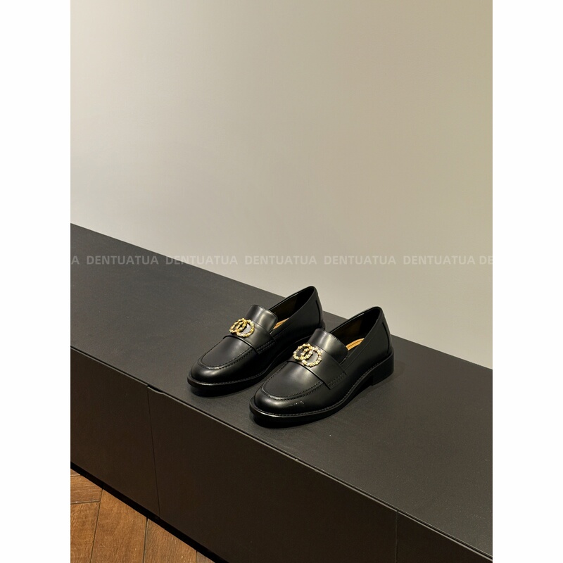 Dentuatua Super Stylish and Comfortable to Wear~ Fast Shipping~ 24S New Model Super Fragrant Chunky Heel Classic Loafers for Women