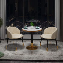 Light Extravagant Home Balcony Tea Table And Chairs Small Family Type Talks Table And Chairs Combine guests Reception Milk Tea Shop Casual Round Table