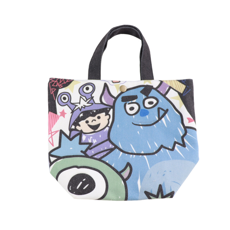 Công ty quái vật Bento Pack Hộp cơm trưa quá khổ Túi vải ăn trưa Túi hoạt hình Tote Túi ngoại vi Anime - Hộp cơm điện sưởi ấm cặp lồng ủ cơm
