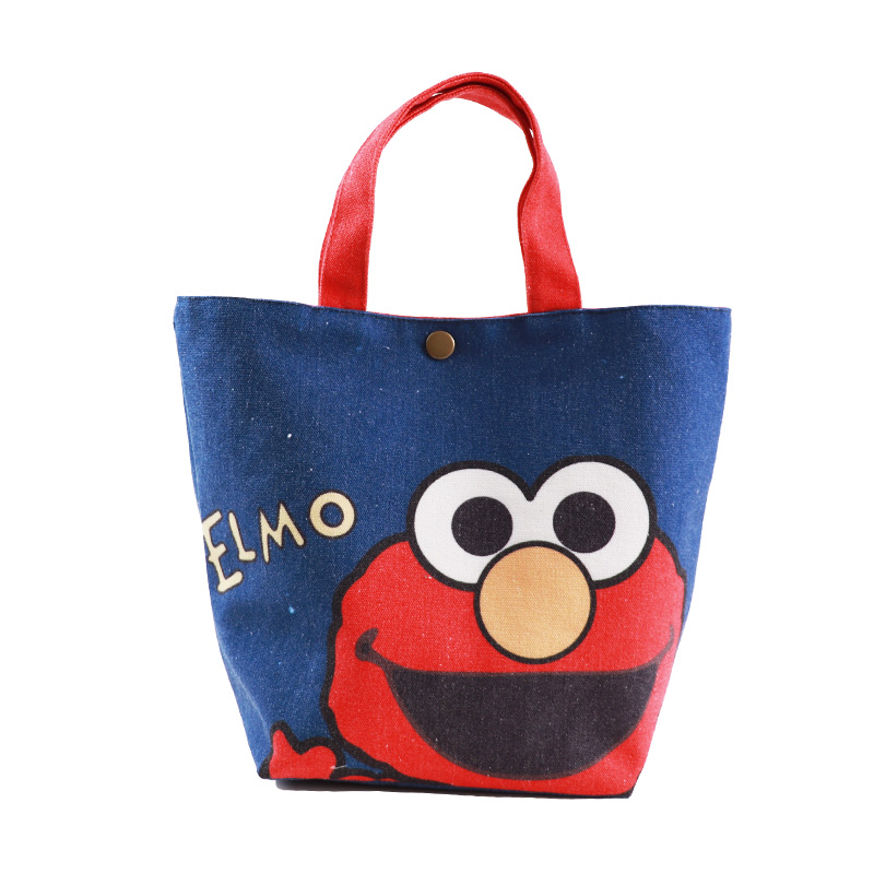 Sesame Street Aimo Lunch Bag Oversized Capacity Lunch with canvas Tie bag Japanese sails cloth bag eco-friendly bag