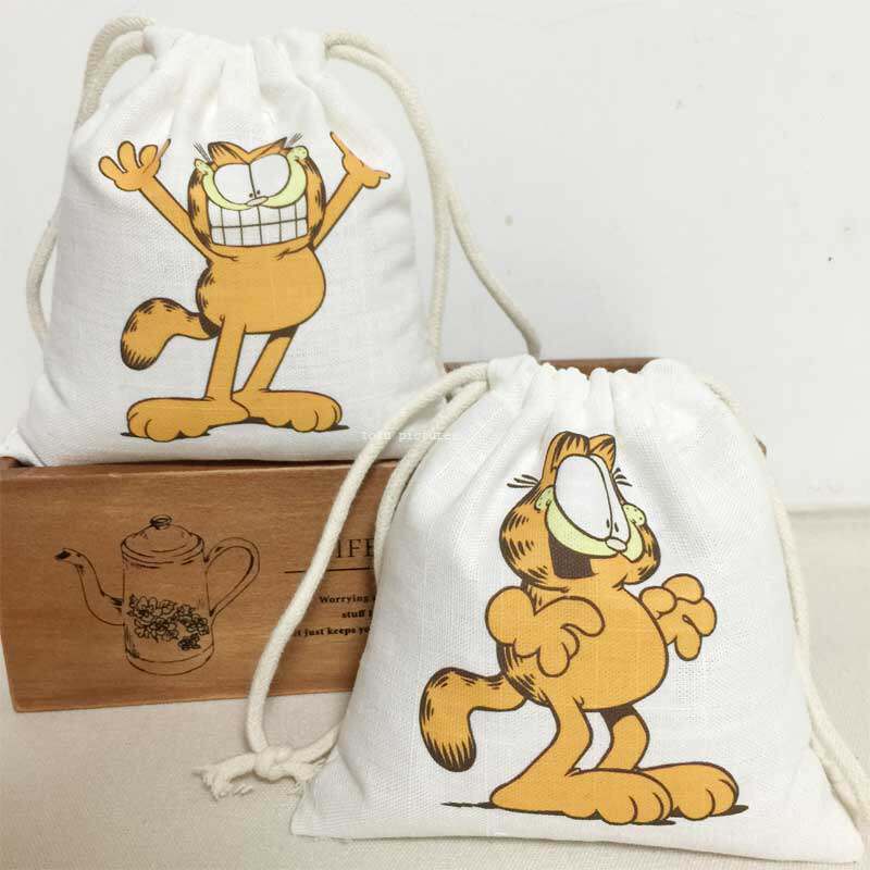 totu garfield storage bag drawstring bag clothing travel storage bag cotton bag drawstring bag custom wholesale