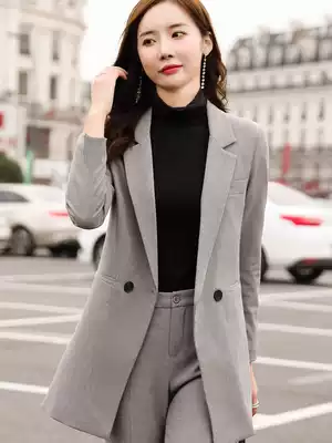 2020 Spring and Autumn new small suit fashion temperament design sense niche Net red coat fried street tooling suit women tide