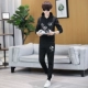 Áo len nam trùm đầu phù hợp với mùa đông cộng với nhung dày ấm áp thanh niên trung học cơ sở