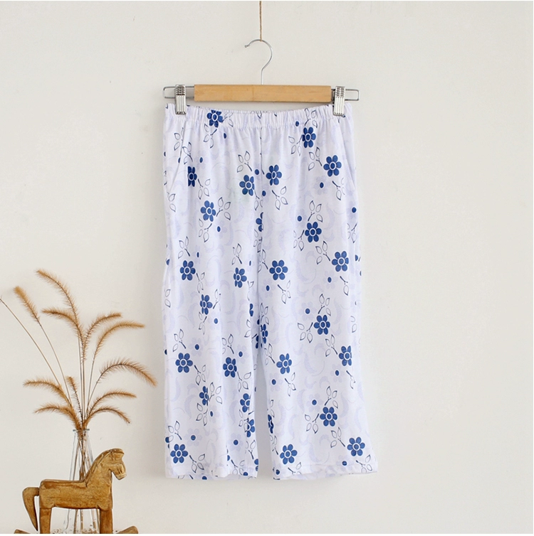 AB đồ lót mẹ trung niên lỏng lẻo mùa hè quần ngủ cotton phụ nữ kích thước lớn quần nhà giản dị