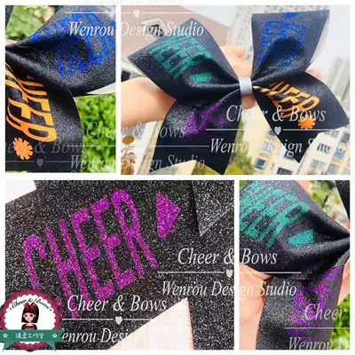 Cheerleading Headwear 2021 Original Design Quarterly Style cheer Bow floral headdress Ribbon
