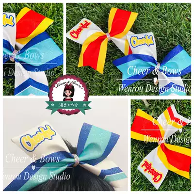 Cheerleading Headwear 2021 Original Design cheerful Contrast Bow