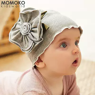 Original princess baby hat spring and autumn thin 0-3-12 months cute fontanelle pullover female baby fetal hat