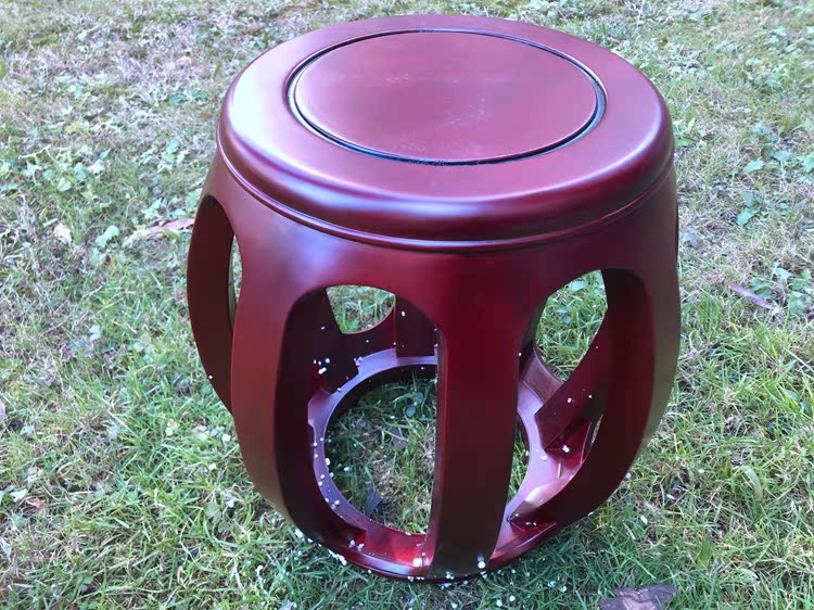 Guzheng round stool oak solid wood stools height 44 cm