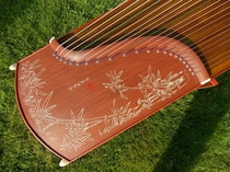Dunhuang Guzheng 689E High mountain and water bamboo leaves imitation acid branch wood Solid wood Guzheng Shanghai National Musical Instrument Factory
